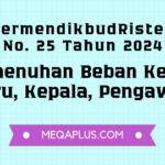 Beban Kerja Guru Pengawas Kepala pada PermendikbudRistek No. 25 Tahun 2024